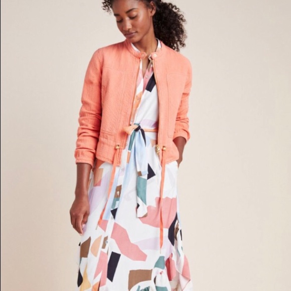 Anthropologie Textured Moto Jacket